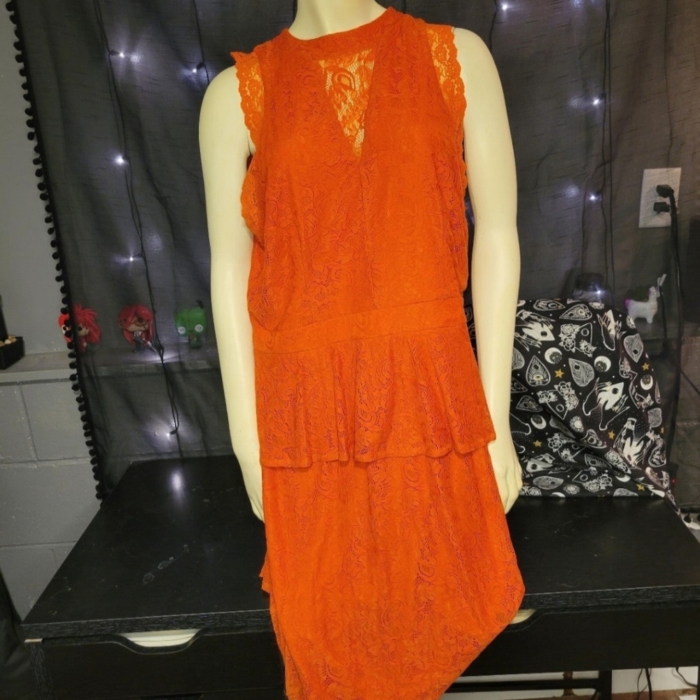 Tangerine Nicole Miller Dress